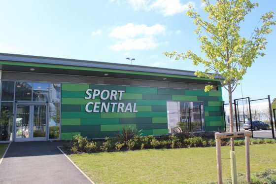 Exterior of the Sports Central building