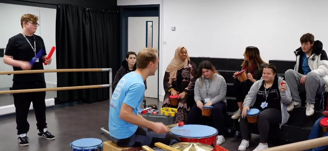 Young Creatives find their beat with Positive Mindful Drumming