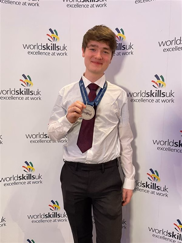 Engineering student Toby Collins at WorldSkills UK competition