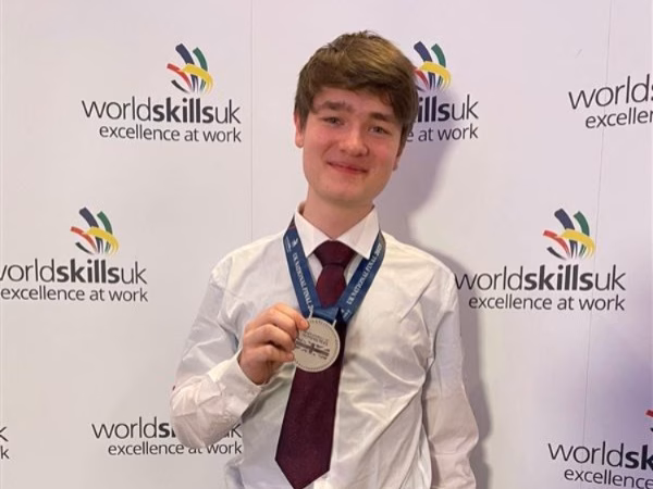 Engineering student Toby Collins at WorldSkills UK competition